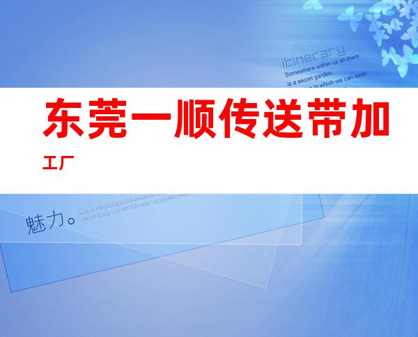 东莞一顺传送带加工厂
