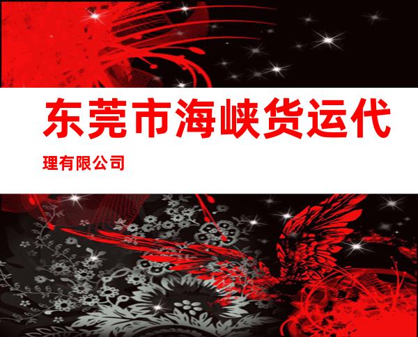 东莞市海峡货运代理有限公司