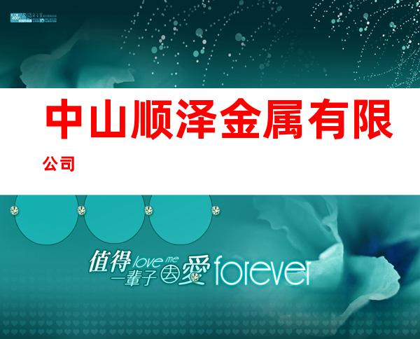中山顺泽金属有限公司