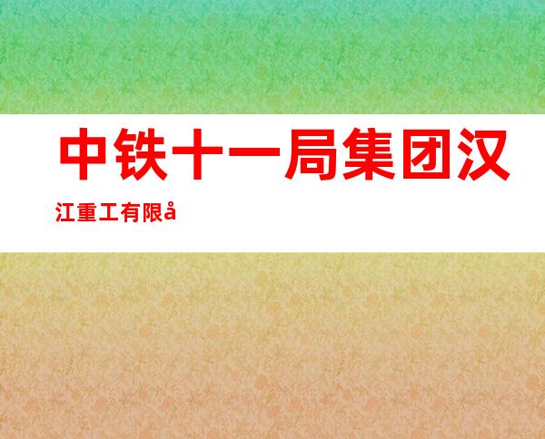 中铁十一局集团汉江重工有限公司新疆分公司