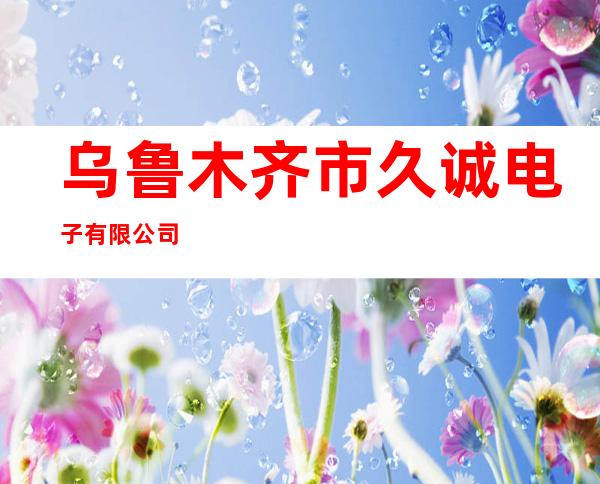 乌鲁木齐市久诚电子有限公司