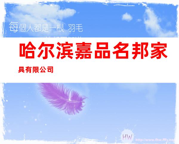 哈尔滨嘉品名邦家具有限公司