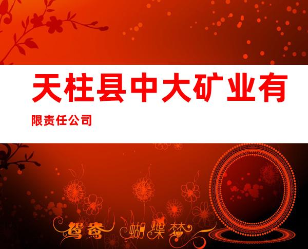 天柱县中大矿业有限责任公司