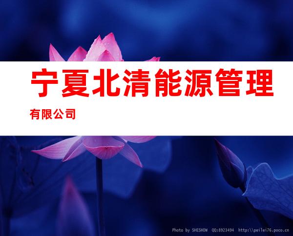 宁夏北清能源管理有限公司