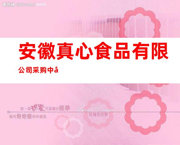 安徽真心食品有限公司采购中心