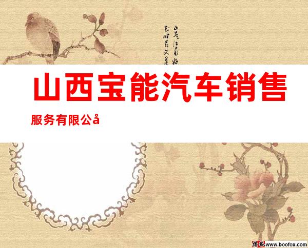 山西宝能汽车销售服务有限公司