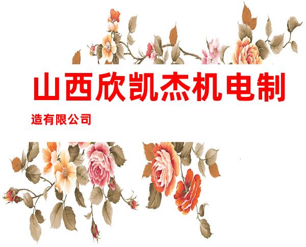山西欣凯杰机电制造有限公司