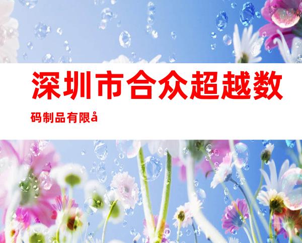 深圳市合众超越数码制品有限公司