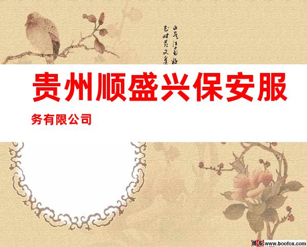 贵州顺盛兴保安服务有限公司