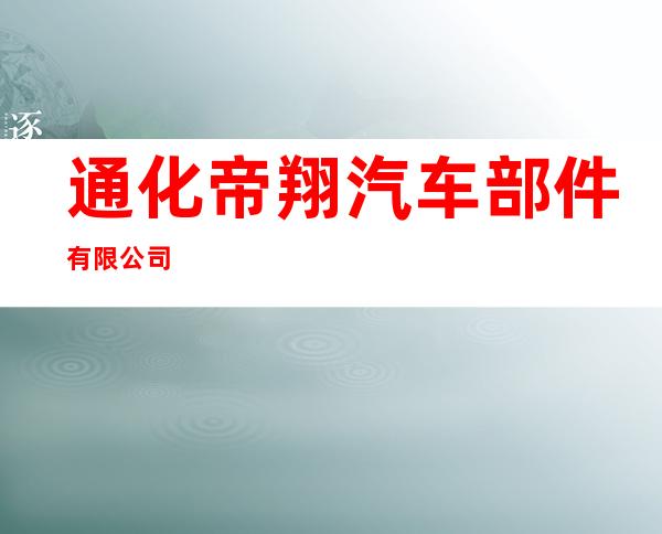 通化帝翔汽车部件有限公司