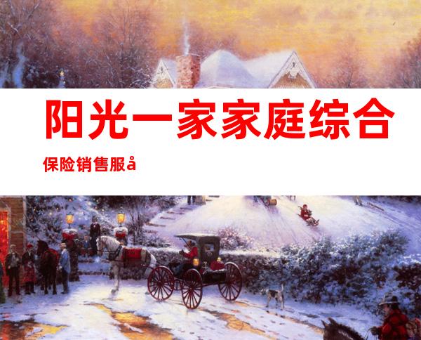 阳光一家家庭综合保险销售服务有限公司新疆分公司