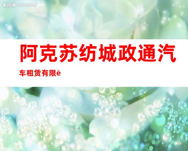 阿克苏纺城政通汽车租赁有限责任公司